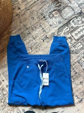 Figs nurse scrubs pants Zamora jogger NEW size XXS blue